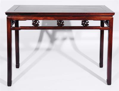 Lot 380 - A Chinese hardwood altar table