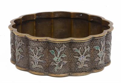Lot 433 - A Chinese metal brush washer