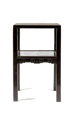 Lot 446 - A Chinese hardwood square urn stand