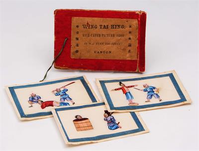 Lot 469 - A Chinese rice paper small album