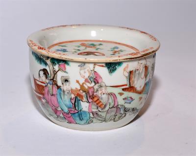Lot 490 - A Chinese polychrome censer and cover