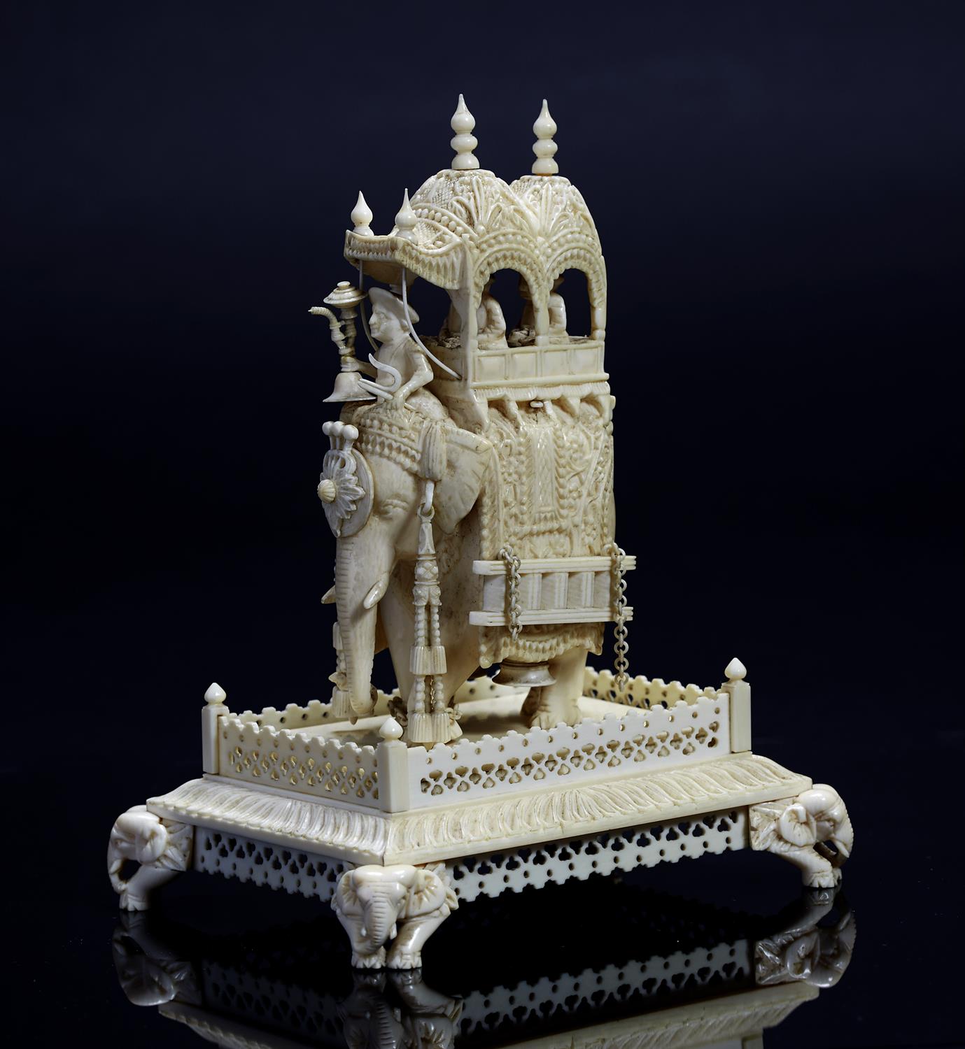 Lot 510 - An Indian ivory carving