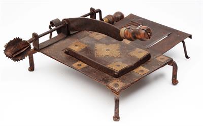 Lot 666 - A Persian kitchen implement