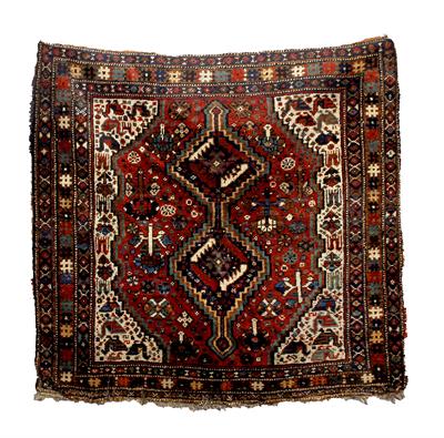 Lot 707 - A Qashqai red ground rug