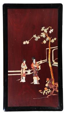 Lot 808 - A Japanese lacquer panel