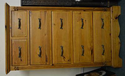Lot 7 - A contemporary pine tall chest
