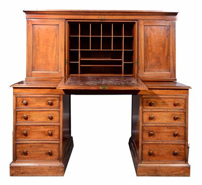 Lot 28 - A Victorian mahogany architect's desk