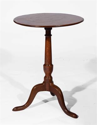 Lot 40 - A George III oak tripod table