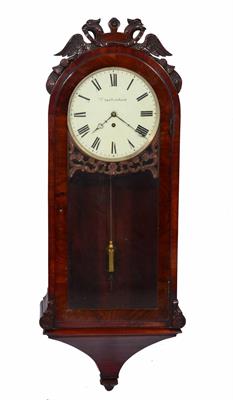 Lot 47 - A 19th Century mahogany Cheltenham wall clock