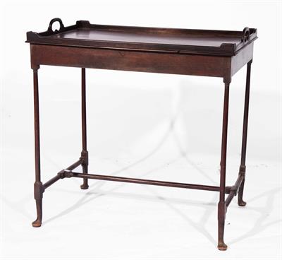 Lot 50 - A George III mahogany tray table