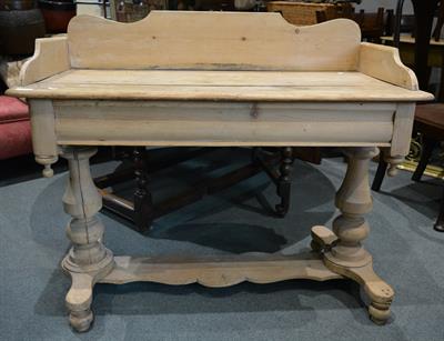 Lot 68 - A Victorian pine wash stand