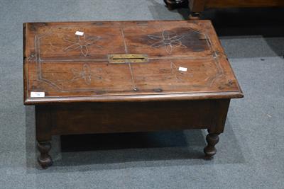 Lot 79 - Two Indian hardwood low occasional tables