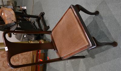 Lot 88 - A set of six Edwardian mahogany splat back dining chairs