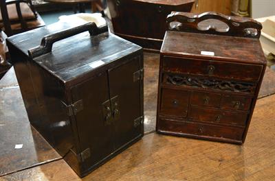 Lot 91 - A Chinese ju wood document chest