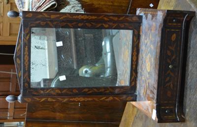 Lot 108 - A 19th Century Dutch marquetry dressing table mirror