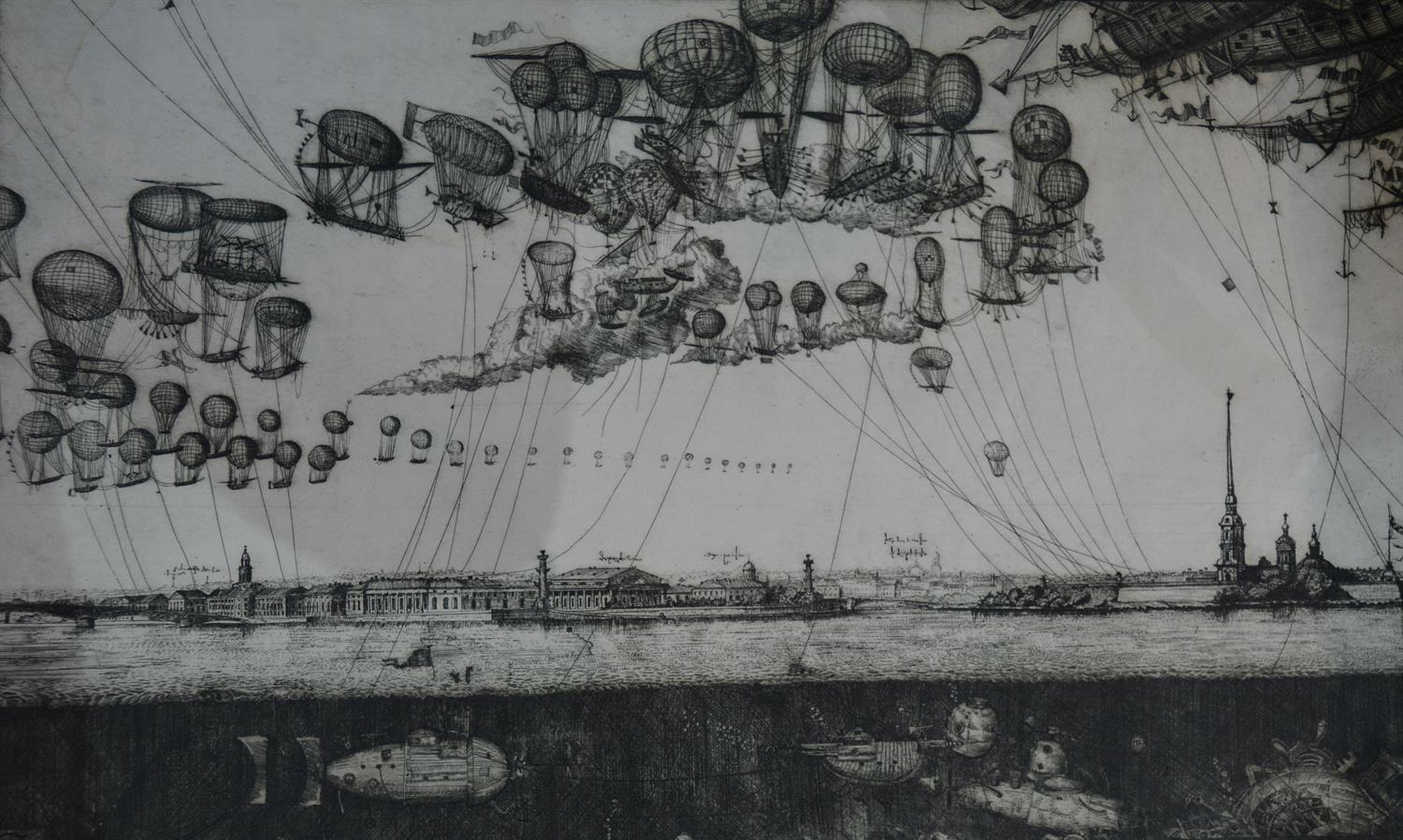 Lot 201 - An etching of the Third Winter Palace of Peter The Great