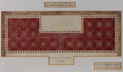 Lot 227 - A 19th Century architect's drawing of St Martin's Church