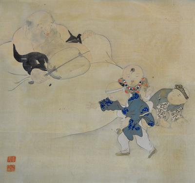 Lot 237 - A Japanese scroll