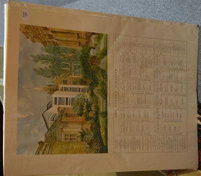 Lot 250 - A collection of loose Oxford Almanacks