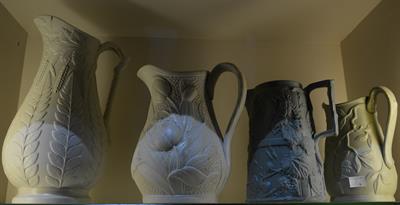 Lot 261 - A large Victorian salt glaze jug