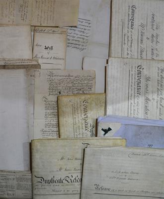 Lot 270 - A large collection of 19th Century deeds