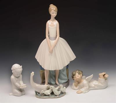 Lot 297 - A Danish Bing & Grondahl porcelain white glaze model of a child