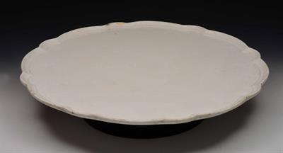 Lot 308 - A large white Victorian pottery lazy Susan
