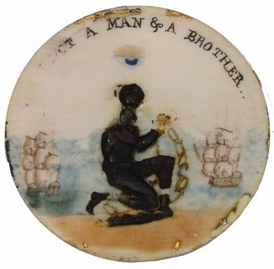 Lot 312 - An anti-slavery circular miniature on ivory