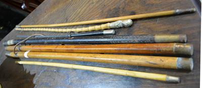 Lot 348 - Various swagger sticks and antique sword sticks