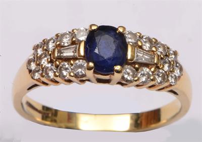 Lot 359 - A gold (marks indistinguishable) ring