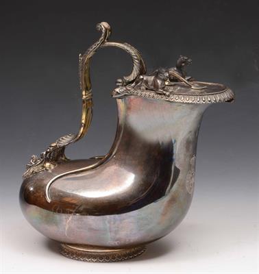 Lot 374 - A Victorian silver jug