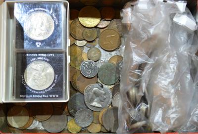 Lot 414 - A collection of LSD silver and bronze coinage