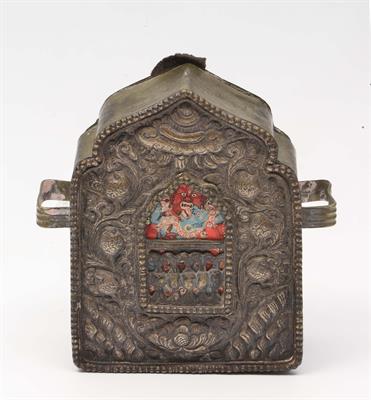 Lot 180 - A SMALL TIBETAN SHRINE