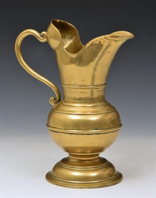 Lot 456 - AN INDIAN GUJARAT BRONZE EWER of export form