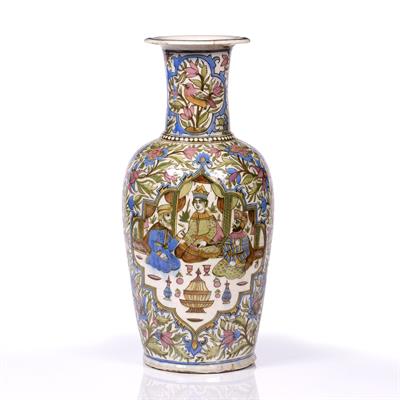 Lot 5 - Qajar pottery vase