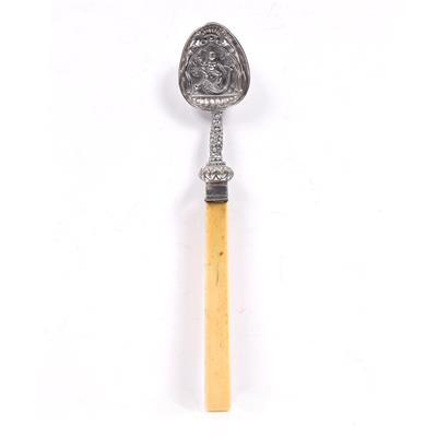 Lot 38 - Indian white metal spoon