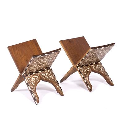 Lot 96 - Pair of Hoshiarpur Qur'an stands