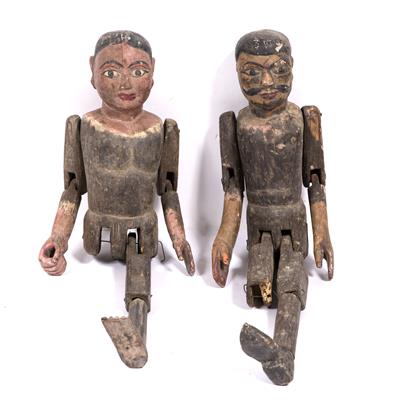 Lot 98 - Pair of  wooden figures