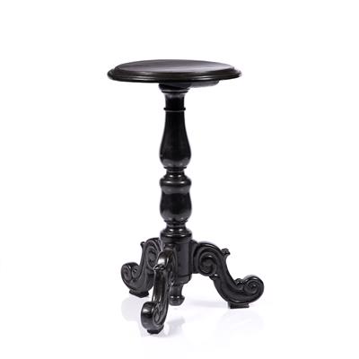 Lot 131 - Ebony small tripod table