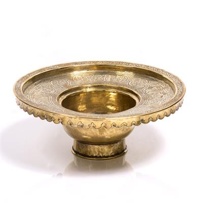 Lot 218 - Indo-Persian brass basin