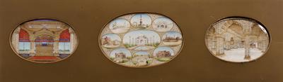 Lot 324 - A set of three miniatures