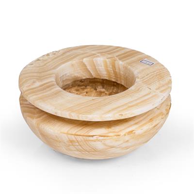 Lot 25 - AN EGYPTIAN ALABASTER BOWL