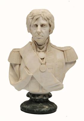 Lot 32 - A COMPOSITION PORTRAIT BUST of Nelson