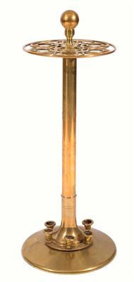 Lot 157 - A BRASS STICK STAND
