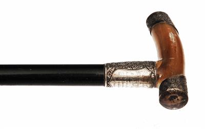 Lot 206 - AN EARLY 20TH CENTURY PRESENTATION CANE