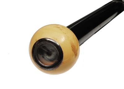 Lot 210 - AN IVORY HANDLED OCULIST'S CANE