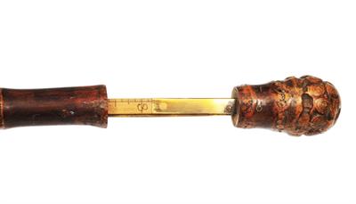 Lot 215 - A LATE 19TH/EARLY 20TH CENTURY BAMBOO CANE