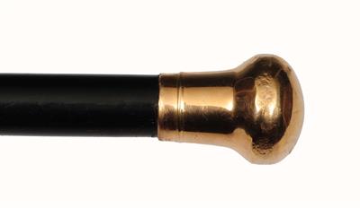 Lot 228 - A 9CT GOLD MOUNTED UMBRELLA