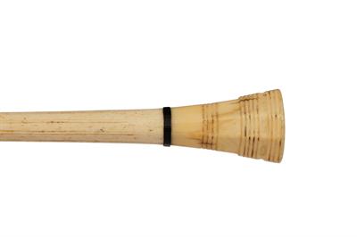 Lot 245 - A 19TH CENTURY IVORY AND WHALEBONE LADY'S WALKING CANE