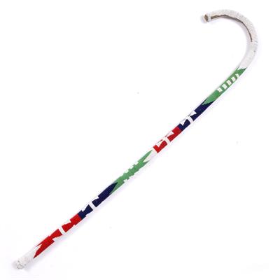 Lot 253 - AN NDEBELE BEADWORK WALKING STICK with formal designs in multi-colours
